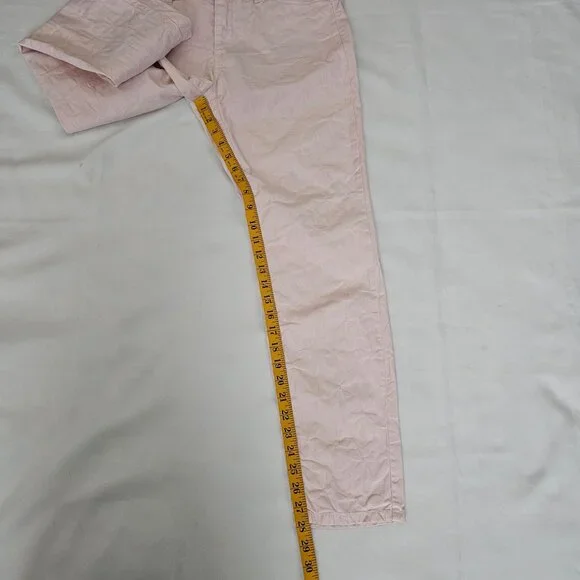 Marc Cain Light Pink Embossed Floral Pattern Slim Fit Pants Women's Size N5/US10 - Picture 15 of 16
